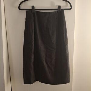 Jos A. Bank Elegant Black Linen Women's Pencil Skirt
